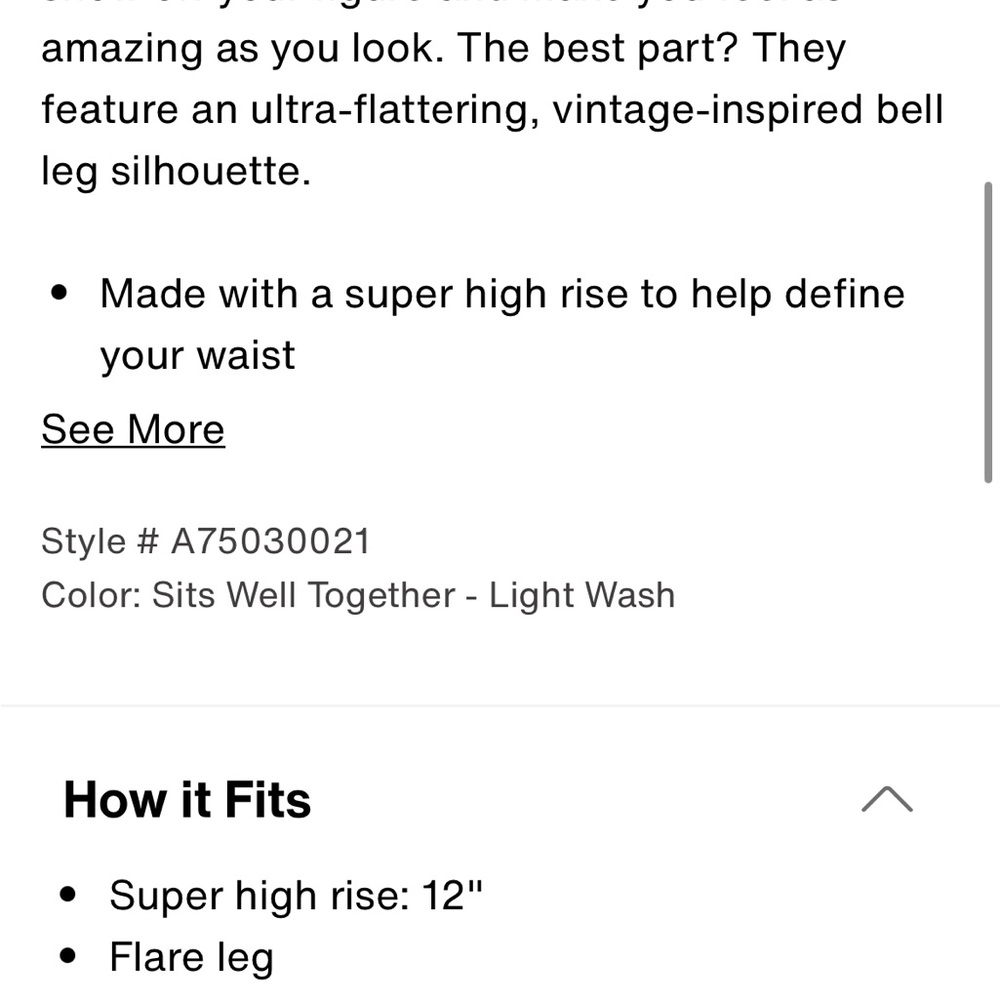 Light Wash Bell Leg Jeans